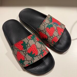 Gucci Strawberry Slides Size 38